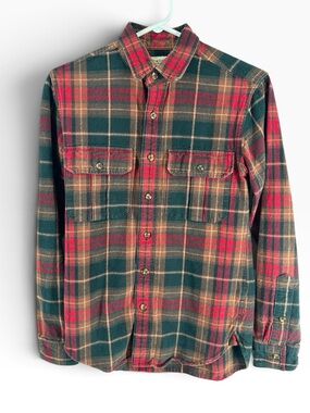 J.Crew XS work shirt Rustic Plaid Button Down Shirt Lumberjack flannel sz xs